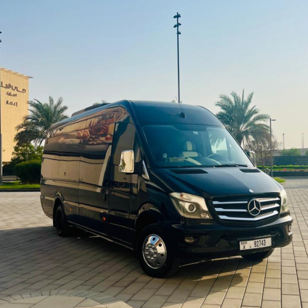 Mercedes sprinter black 19 seater