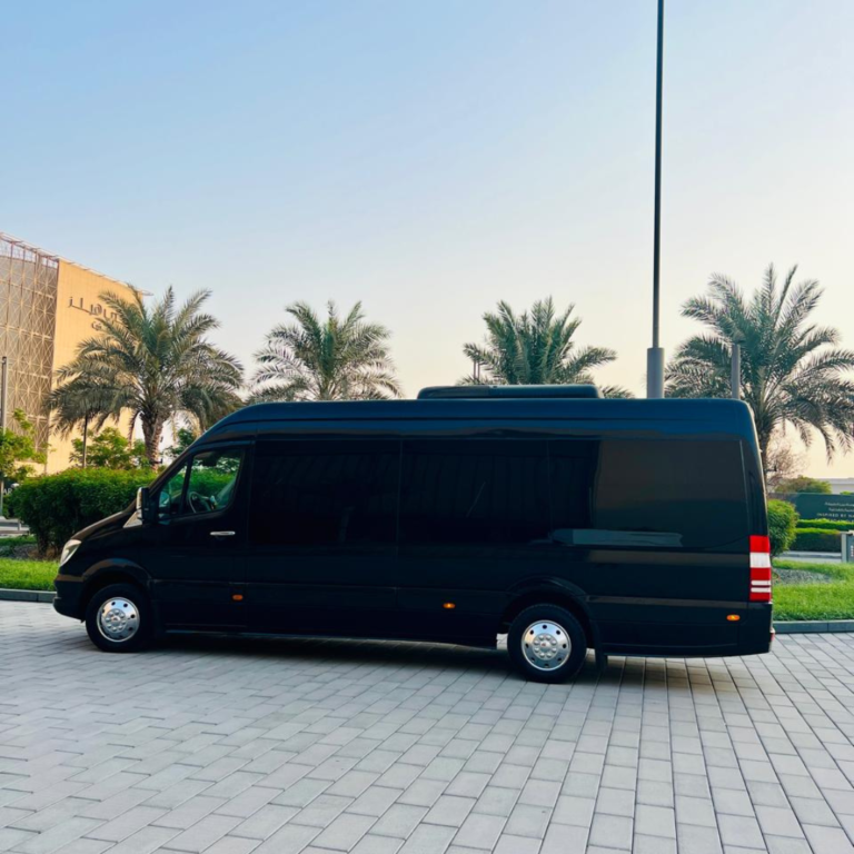 Black Mercedes Sprinter 19 Seater